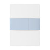 Light Blue | Monogram Huwelijksuitnodiging Uitnodigingen Wikkel (Achterkant Voorbeeld)