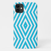 Light Blue Moods Diamond Chevrons Case-Mate iPhone Case (Achterkant)