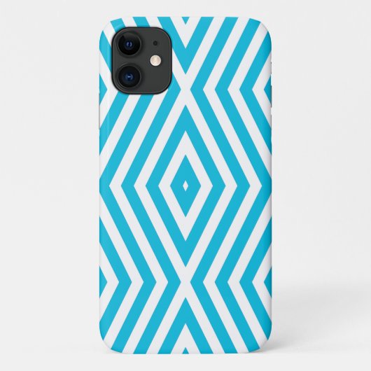 Light Blue Moods Diamond Chevrons Case-Mate iPhone Case (Achterkant)