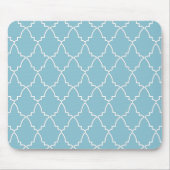 Light Blue Moroccan Lattice Pattern Muismat (Voorkant)