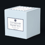 Light Blue & Navy Hangover Relief Kit Favor Box Bedankdoosjes<br><div class="desc">Perfect klassieke lichtblauwe en navy hangover relief-doos die aanpasbaar is voor elke gebeurtenis</div>