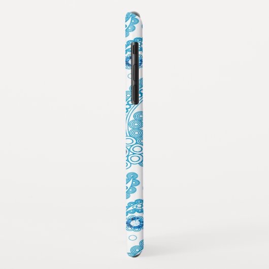 Light Blue Paisley Pattern Case-Mate iPhone Case (Achterkant/links)