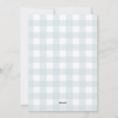 Light Blue Pastel Winter Snow Kerstmis Feestdagenkaart (Achterkant)