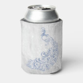 Light Blue Peacock persoonlijke Koelbox Blikjeskoeler (Blikje Achterkant)