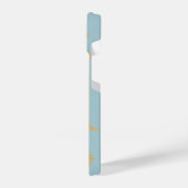 Light Blue Phone Case with Big M Logo and Yellow S iPhone Hoesje (Linkerkant)