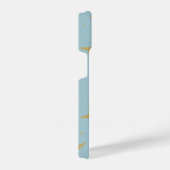 Light Blue Phone Case with Big M Logo and Yellow S iPhone Hoesje (Rechterkant)