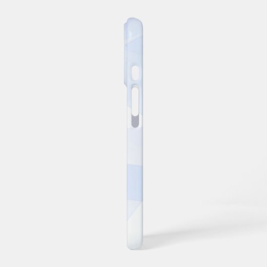 Light Blue Polygon Geometric iPhone 16 Hoesje (Linkerkant)