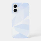 Light Blue Polygon Geometric iPhone 16 Hoesje (Achterkant)
