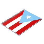 Light Blue Puerto Rican Flag Notitieboek (Linkerzijde)