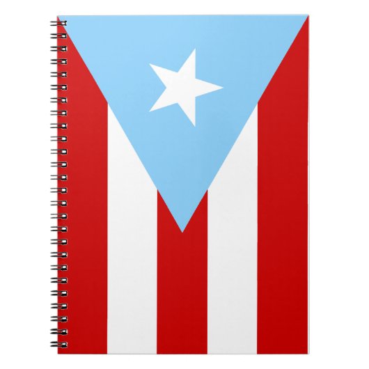 Light Blue Puerto Rican Flag Notitieboek (Voorkant)