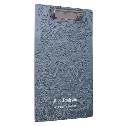 Light Blue Rag Dolls, mijn favoriete leraar, naam Klembord (Rechts)