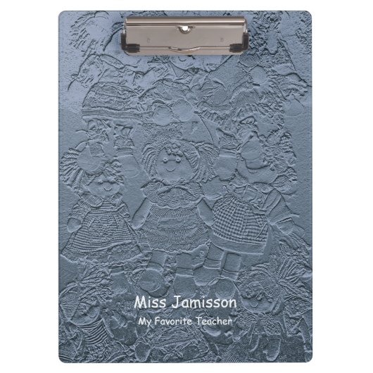 Light Blue Rag Dolls, mijn favoriete leraar, naam Klembord (Voorkant)