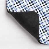 Light Blue Retro Bubbles Mousepad Muismat (Hoek)