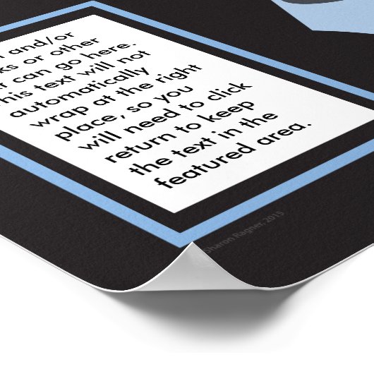 Light Blue Ribbon Fundraising Poster (Hoek)