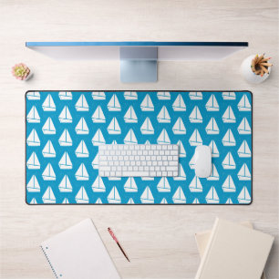Light Blue Sailboat Patroon Bureaumat