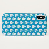 Light Blue Sailboat Patroon Case-Mate iPhone Case (Achterkant (horizontaal))