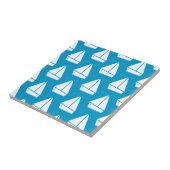 Light Blue Sailboat Patroon Tegeltje (Zijkant)