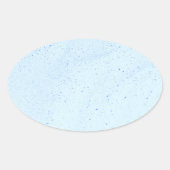 Light Blue Sand Ovale Sticker (Voorkant)