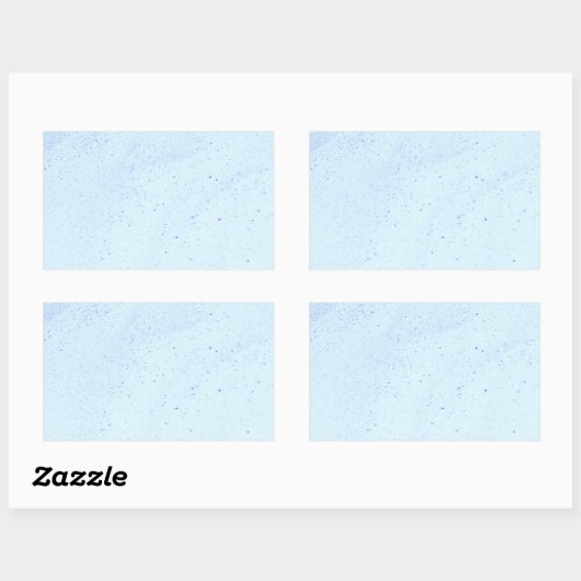Light Blue Sand Rechthoekige Sticker (Vel)