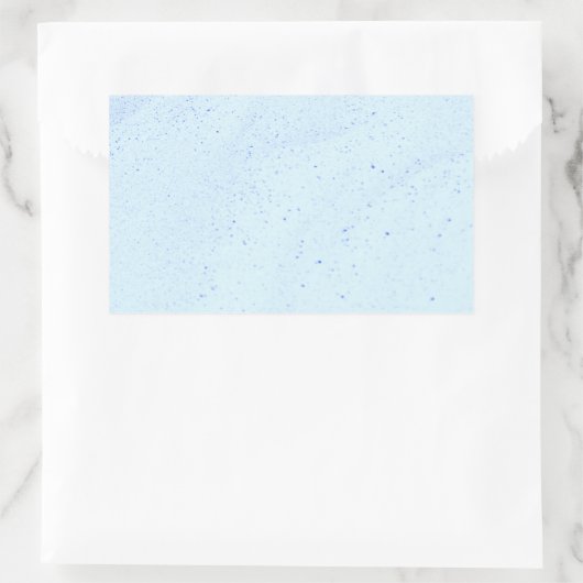 Light Blue Sand Rechthoekige Sticker (Tas)