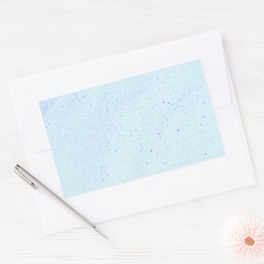 Light Blue Sand Rechthoekige Sticker (Envelop)