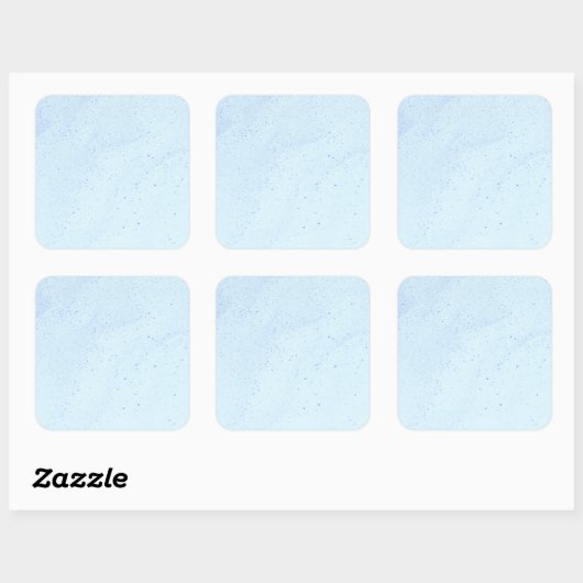 Light Blue Sand Vierkante Sticker (Vel)