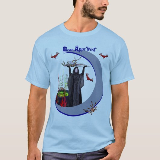 Light Blue Scariest Times Unisex Halloween T-shirt (Voorkant)