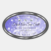 Light Blue Shimmer Glitter Product Labels Diamonds (Voorkant)