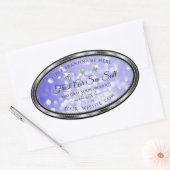Light Blue Shimmer Glitter Product Labels Diamonds (Envelop)