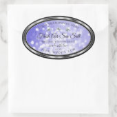 Light Blue Shimmer Glitter Product Labels Diamonds (Tas)