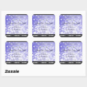 Light Blue Shimmer Glitter Product Labels Diamonds (Vel)