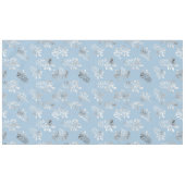 Light Blue & Silver Modern Pattern Tablecloth Tafelkleed (Voorkant (Horizontaal))