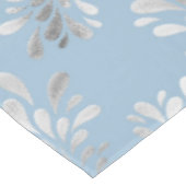 Light Blue & Silver Modern Pattern Tablecloth Tafelkleed (Gekanteld)