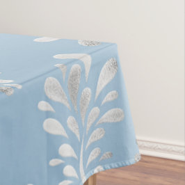 Light Blue & Silver Modern Pattern Tablecloth Tafelkleed