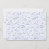 Light Blue Silver Princess Quinceanera Birthday  Kaart (Achterkant)