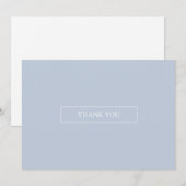 Light Blue Skies Simple Hartelijk dank Bedankkaart (Voorkant / Achterkant)