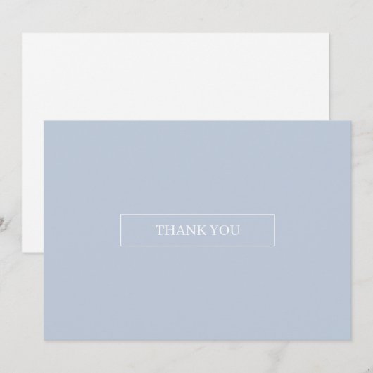 Light Blue Skies Simple Hartelijk dank Bedankkaart (Voorkant / Achterkant)