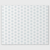 Light Blue Snowflake gift Cadeaupapier (Vlak)