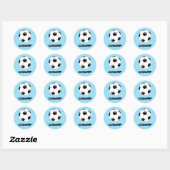 Light Blue Soccer Champ Stickers (Vel)