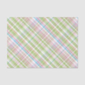 Light Blue Soft Green Blush Pink Pset Art Patroon Tissuepapier (Voorkant)