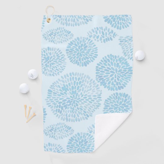 Light Blue Spots Cute Pattern Golfhanddoek (Insitu)