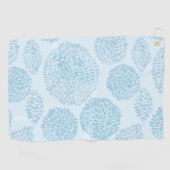 Light Blue Spots Cute Pattern Golfhanddoek (Horizontaal)