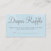 Light Blue Starry Sky Diaper Raffle Card Tickets Informatiekaartje (Voorkant)