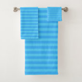 Light Blue Stripes Bad Handdoek (Insitu)