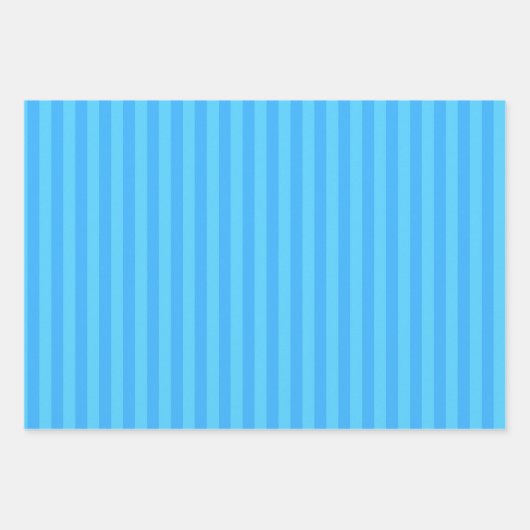 Light Blue Stripes Inpakpapier Vel (Voorkant)