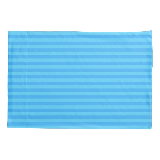 Light Blue Stripes Kussensloop (Achterkant)