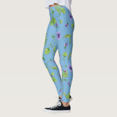 Light Blue Summer Leggins met Violet Leggings (Links)