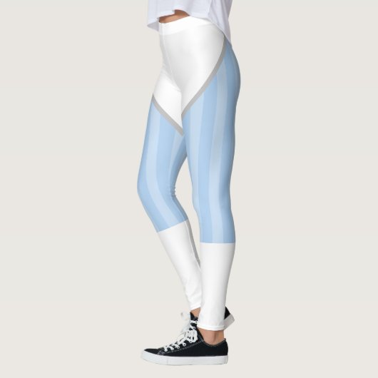 Light Blue Super Hero Halloween Costume Leggings (Links)