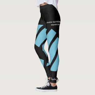 Light Blue Team/Club Leggings met Fake Shorts