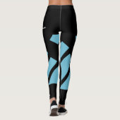 Light Blue Team/Club Name, Fake Shorts, Leggings (Achterkant)